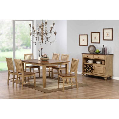 Huerfano Valley Solid Wood Top Four Leg Dining Set