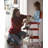 Retro Upholstered Counter Stool-1819418534
