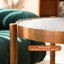 Ensemble de tables basses Modern Farmhouse, élégante et élégante table ronde en bois