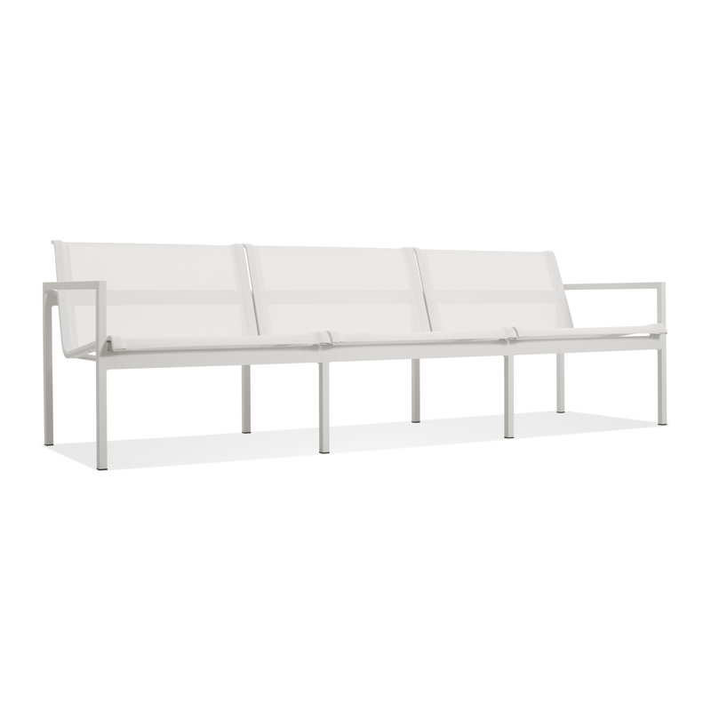 Skiff Outdoor 3 - Seat Patio Sofa, White