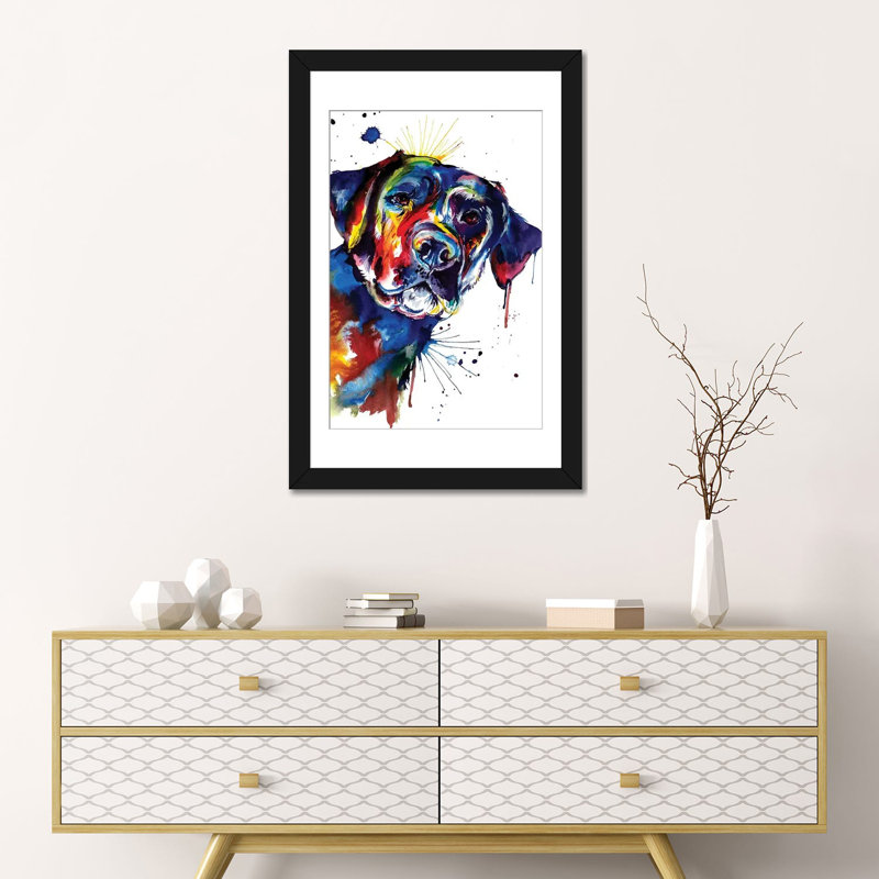 «Lab», reproduction d'impression sur toile, Papier d'art encadré noir, Blanc, H 32 po x l 24 po x P 1 po