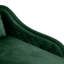 Chaise longue en velours néo-classique Aurielle avec dossier capitonné à boutons, garniture cloutée et coussin décoratif Aurielle-1416667710-1422508166