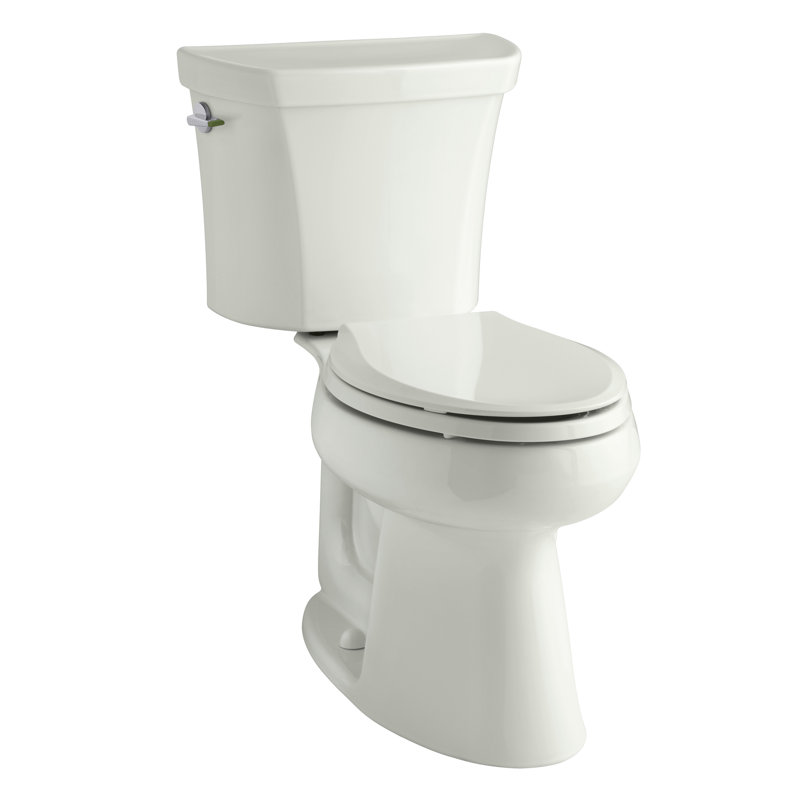 Highline 1.6 GPF Elongated Two-Piece Toilet, Dune, Left-Hand