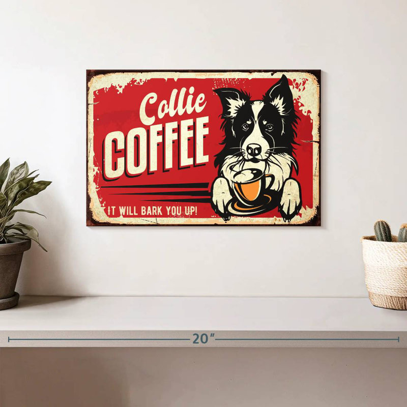 Collie café, H 8 po x l 12 po