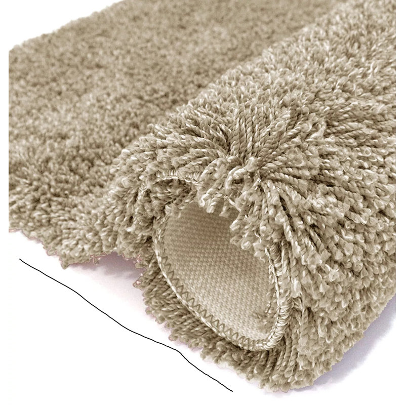 Round Agostina Solid Colour Shag 120cm X 120cm Area Rug, Beige