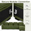 Canapé modulaire surdimensionné en L avec repose-pieds Burwell Cloud Couch-133336197