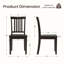 Tanvier Slatted Back Dining Chair Solid Wood Side Chair-1990196262