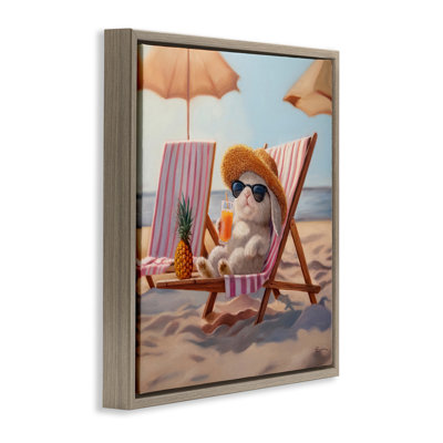 Cadre flottant Beach Bun Relaxation, design par Lucia Heffernan