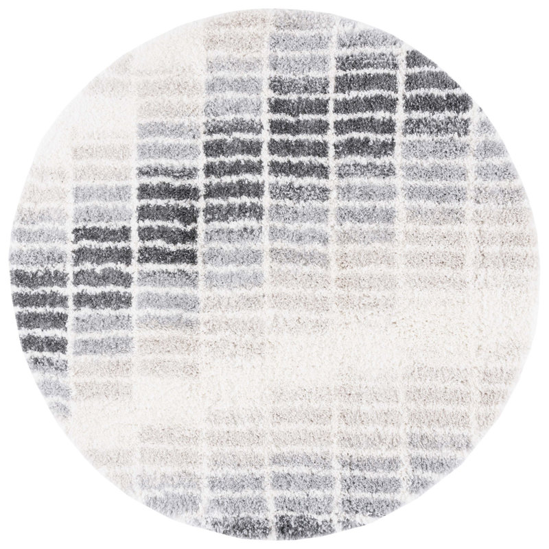 Parkson Shag 800 Performance Geometric Rug, Round 6'7"