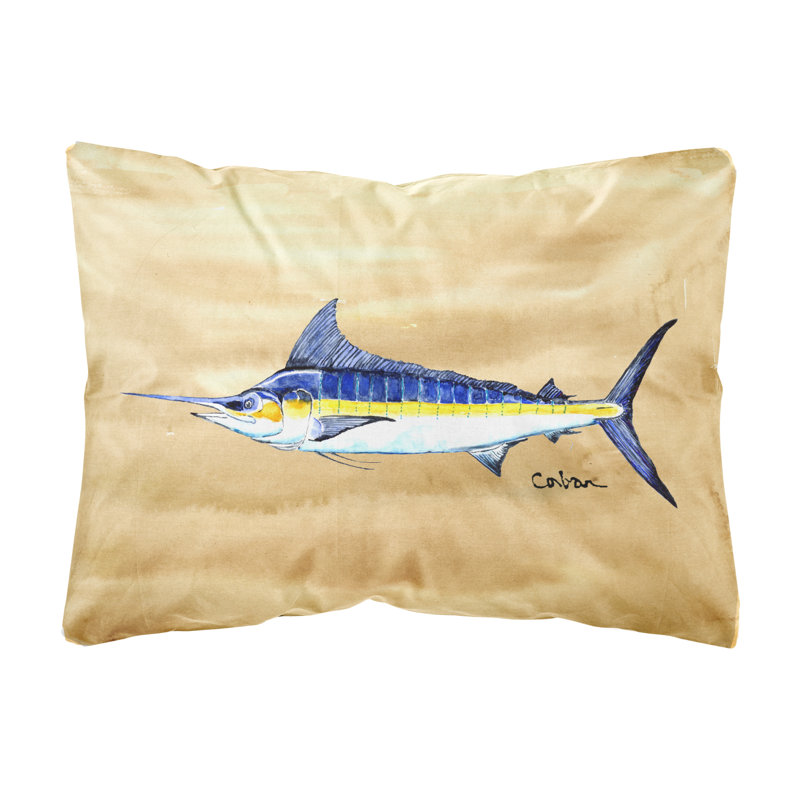 Coussin intérieur / extérieur Swordfish on Sandy Beach