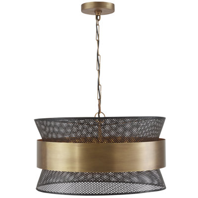 4 - Light Dimmable Drum Chandelier
