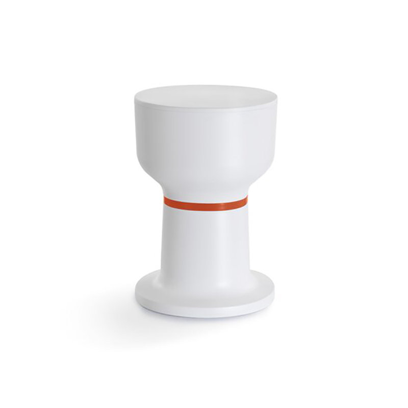 Table de bout Paheko, Blanc, Rouge / blanc