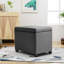 Storage In Grey Fabric With Movement Caster Wheels For Home And Office Practical Stylish