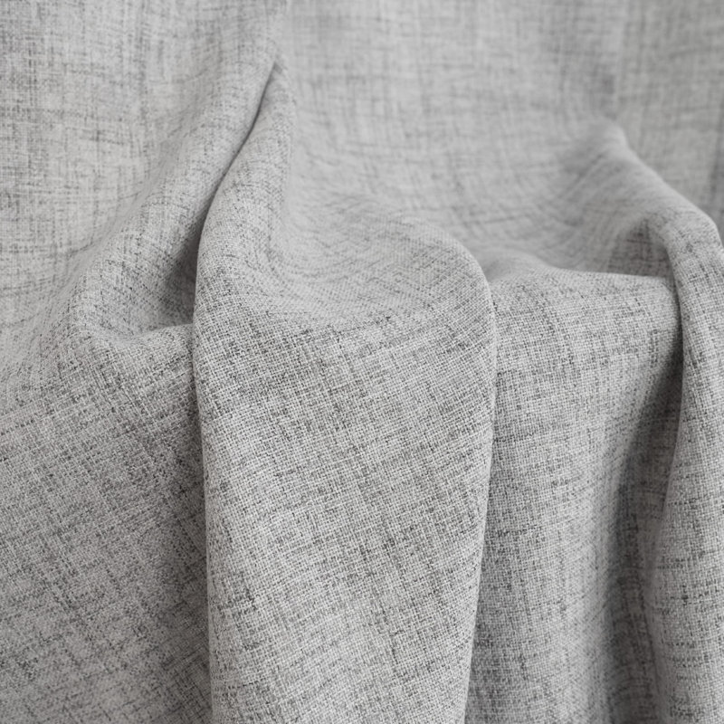 Paire de rideaux semi-transparents avec passe-tringle Janie, L 52 po x L 96 po, Gris