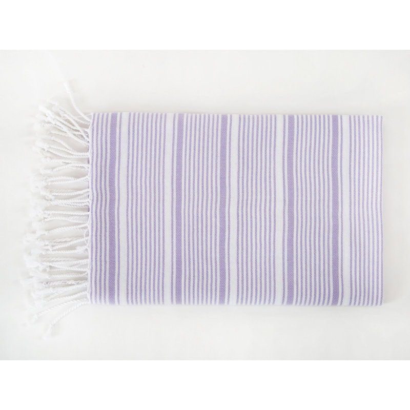 Serviette de plage 100% coton Shaffer, Mauve