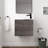 22" Bathroom Vanity with Ceramic Basin Sink Top, Wall-Mounted Bathroom Vanity with Soft Close Door-1945689649