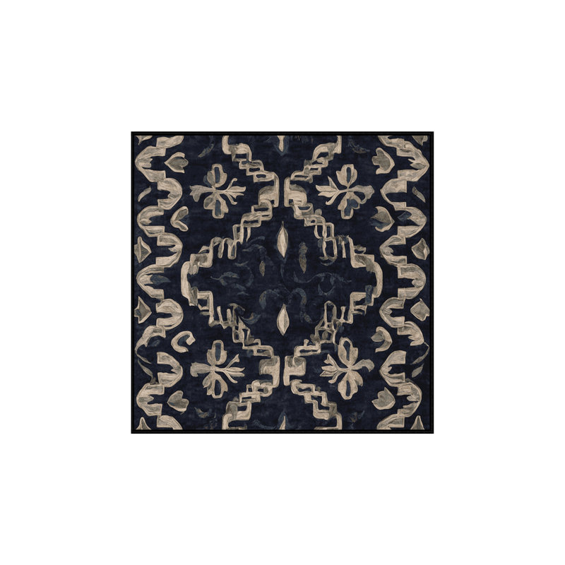 Machine Washable Gray Area Rug, Square 7'