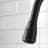 Matte Black High-Arc Kitchen Pull-Out Faucet, Single Handle, Four Water Flow Settings, Stainless Steel Body With Pull-Out Spray Head.