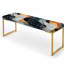 Banc rembourré Marble Gold-135551135
