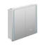 65mm W 60mm H Frameless Medicine Cabinet Mirror Fixed