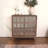 Sideboard Buffet, Mid Century Modern Storage Cabinet With Doors And Shelves, Boho Style Wooden Buffet Cabinet For Living Room