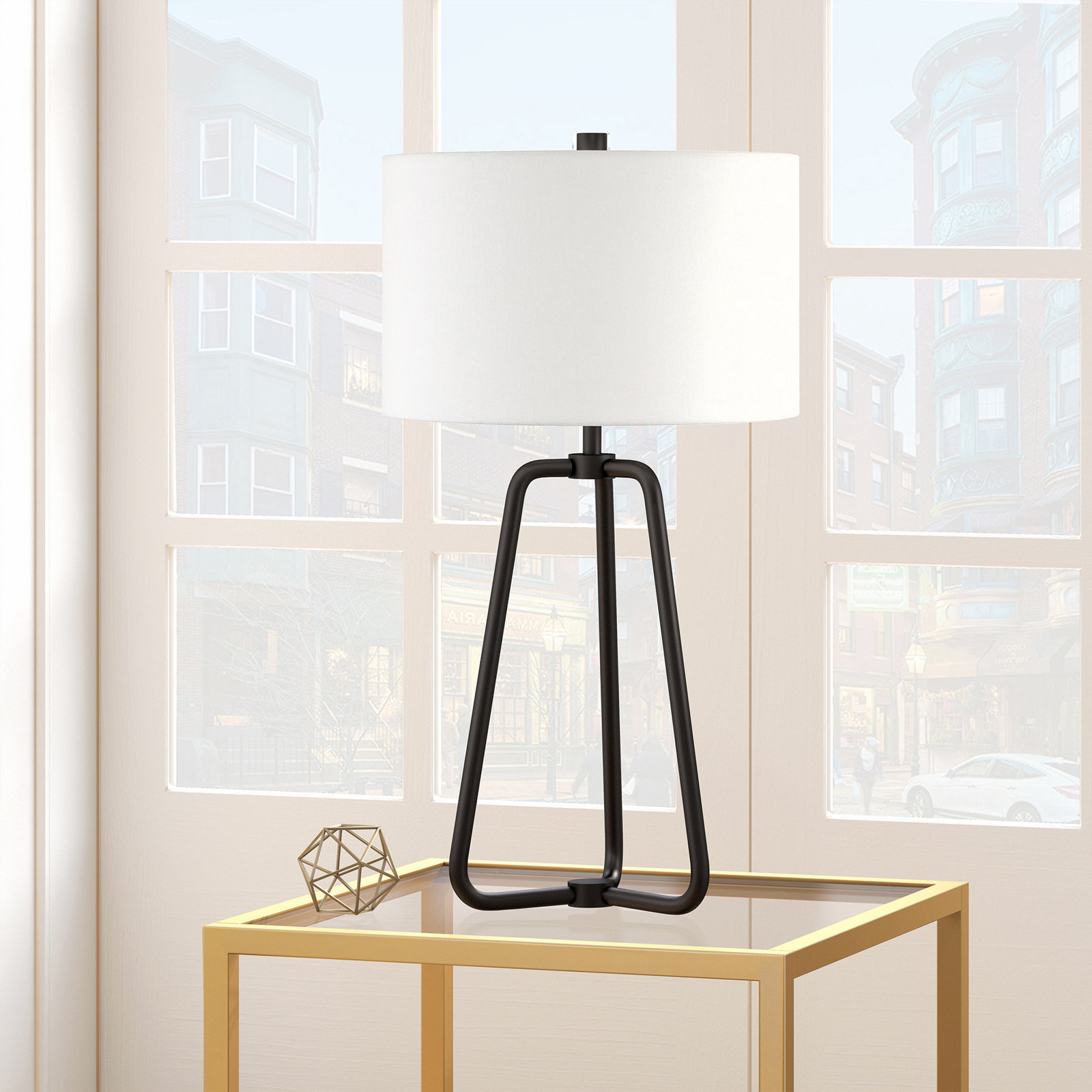 Gio Table Lamp, Blackened Bronze