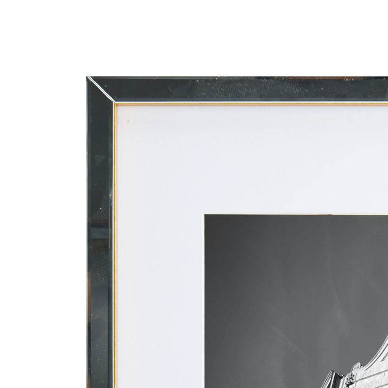 Cadre de chevalet miroir 17 x 21 po pour photo 11 x 14 po, doré