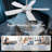 42 Inch 5-Blade Abs Ceiling Fan With Light, Blade With Quick Install, 3-Color Dimmable, Silent Reversible, White-661049038