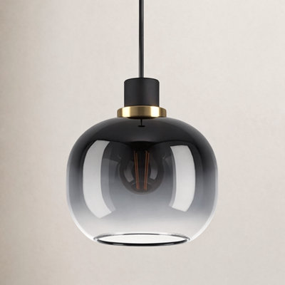 Chittering 1 - Light Structured Black Single Pendant