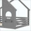 Lit sur pied en bois avec toit, fenêtre et tablette intégrée, lit à profil bas Montessori, aucun sommier requis-1148591664-1148591671