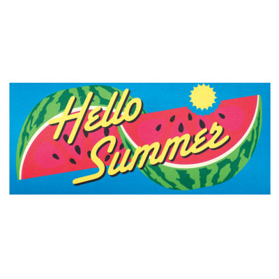 Xiomar Watermelon 22 in. x 10 in. Non-Slip Outdoor Door Mat