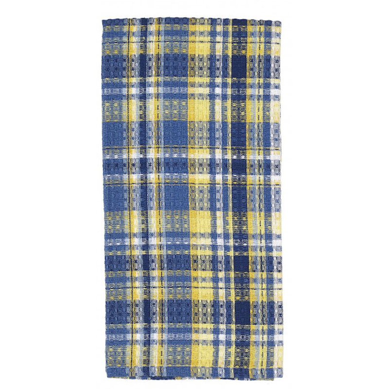 Cotton Plaid Waffle Tea Towel Kitchen Towel