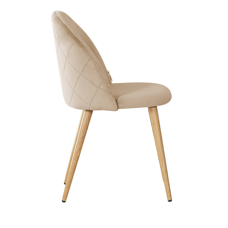 Heavener Upholstered Dining Chair, Beige, 2