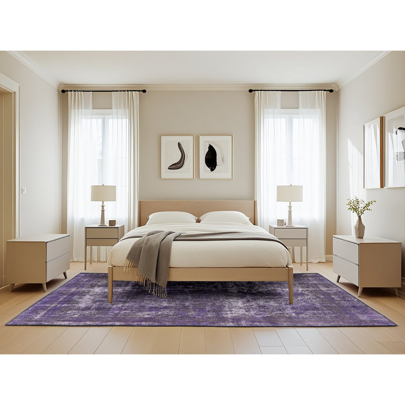 Hubbert Oriental Indoor Rug, Rectangle 5' x 8'