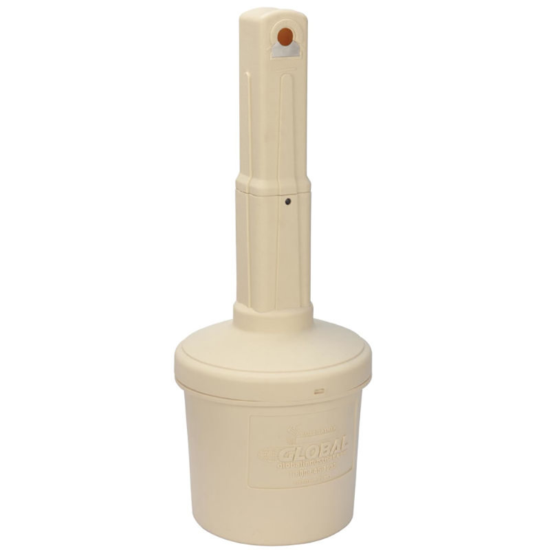 Global Industrial Ashtray, Beige