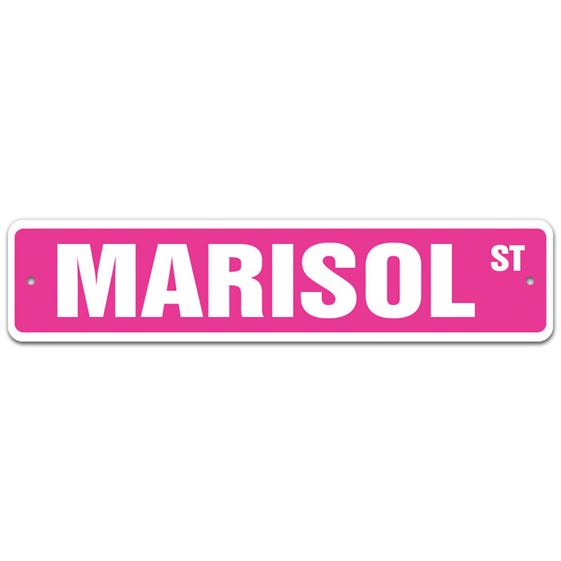 Plaque de rue Taron, H 6 po x l 24 po x P 0,1 po