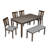 6-Piece Dining Table Set-431592502-431592496