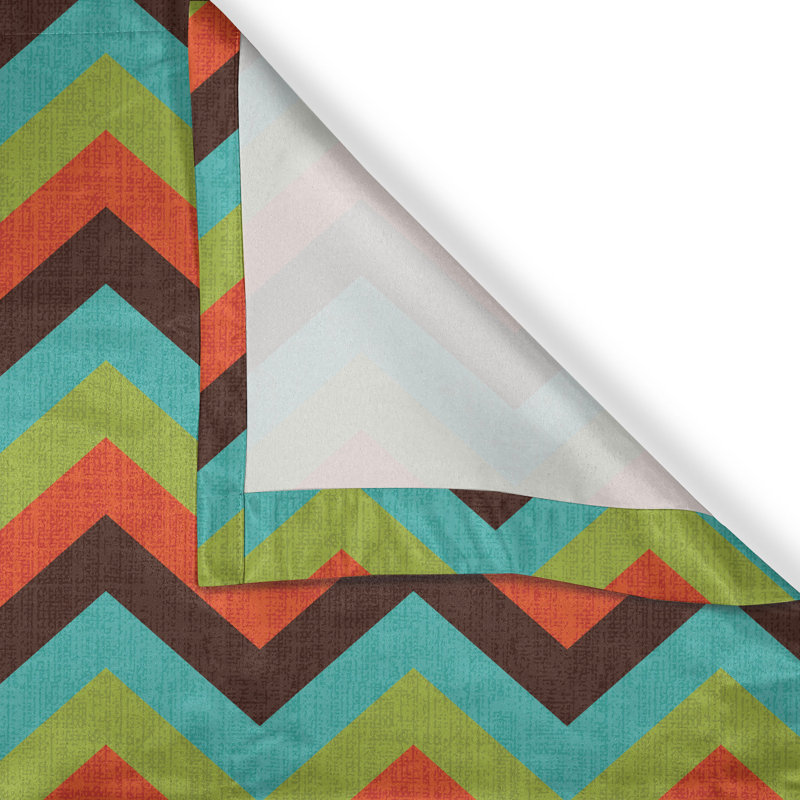 Multicolore rideaux à œillets 50 po East Urban Home, L 50 po x L 108 po