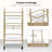 Judean Metal Multi-Purpose Utility Trolley Cart