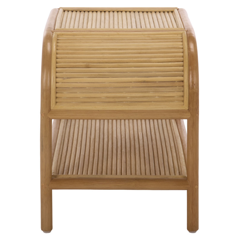 Kimura 2 Shelf Rattan Nightstnd