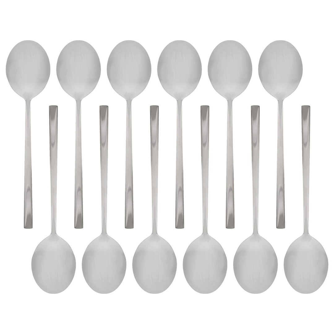 Argon Tableware Stainless Steel Dessert Spoons