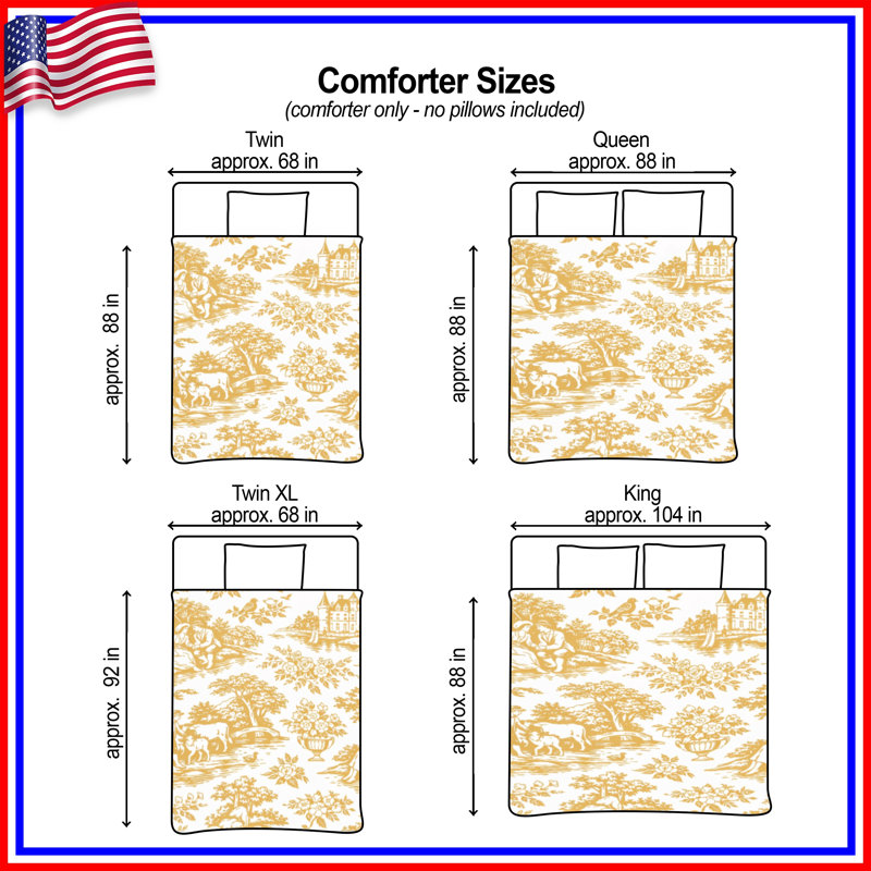 Édredon Golden Countryside Toile, Twin