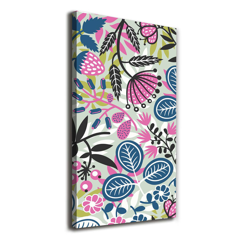 Flowers - Wrapped Canvas Print