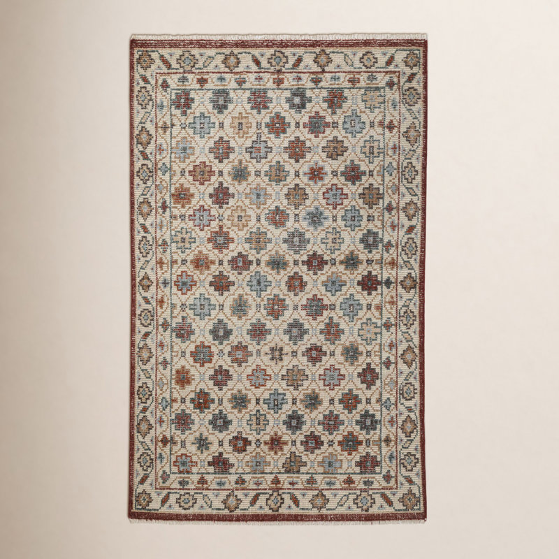 Dahlia Hand Knotted Wool Indoor Rug, Rectangle 7'9" x 9'9"