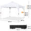 3m x 3m Iron Pop-Up Gazebo-95298031