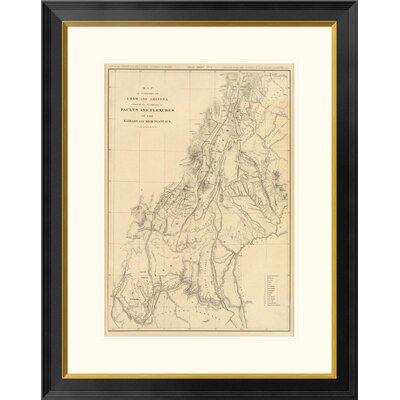 Map of portions of Utah and Arizona, 1879 Framed Graphic Art -  Global Gallery, DPF-295360-22-296
