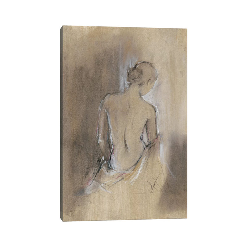 Contemporary Draped Figure II by Ethan Harper - Wrapped Canvas Print, 20.32 cm H x 30.48 cm W