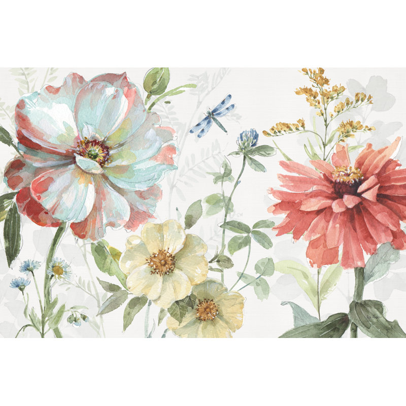 Spring Meadow II - Wrapped Canvas Painting, 20cm H x 30cm W