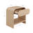 Arched Nightstand with Drawer in Light Oak-763320359