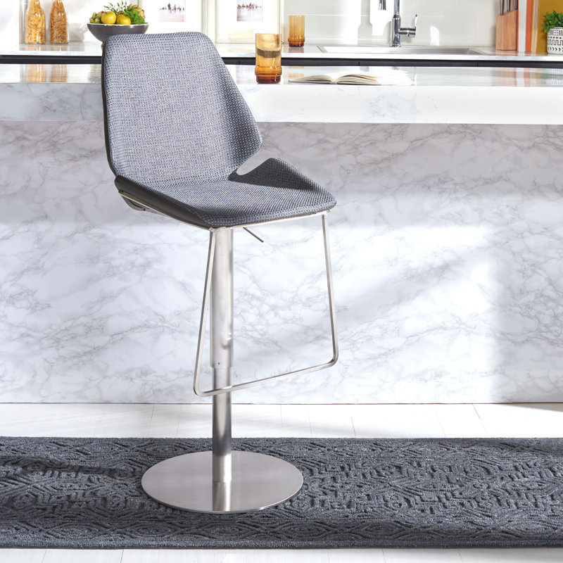 Tabouret tournant à hauteur réglable Ventana, gris